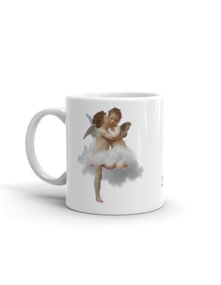Tasse-Mug Le Baiser Des Anges - Amour et Psyche - Cadeau Ange Original Anniversaire Fête des Mères