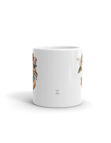 Tasse-Mug Ange -Anges portant des Fleurs- Cadeau Ange Original Anniversaire Fête des Mères Romantique