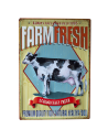 Plaque Murale Décorative Vintage Vache Farmfresh Déco Campagne Cuisine