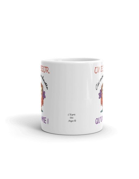 Tasse Mug - Une Sœur C'est Encore Plus Chouette Qu'Une Amie - Idée Cadeau Original Sœur Anniversaire