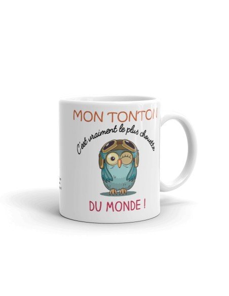 Tasse Mug - Mon Tonton C'est Vraiment Le Plus Chouette Du Monde - Idée Cadeau Original Tonton Anniversaire