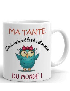 Tasse Mug - Ma Tante C'est Vraiment La Plus Chouette Du Monde- Idée Cadeau Original Tante Anniversaire