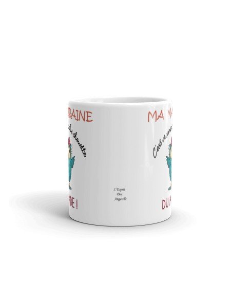 Tasse Mug - Ma Marraine C'est vraiment La Plus Chouette Du Monde - Idée Cadeau Original Marraine Anniversaire