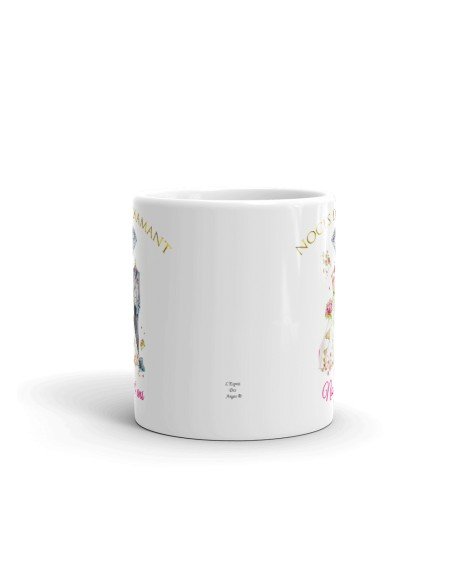 Tasse-Mug Cadeau Anniversaire 60 Ans de Mariage Noce de Diamant Original Amour Couple Romantique
