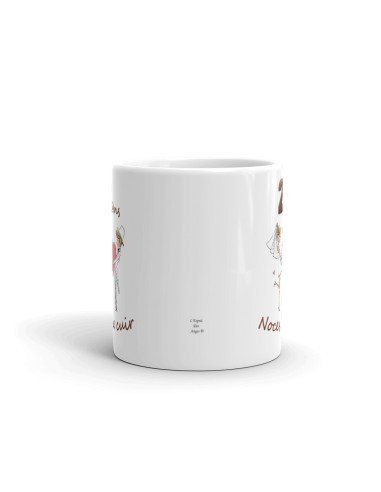 Tasse-Mug Cadeau Anniversaire 2 Ans de Mariage Noce de Cuir Original Amour Couple Romantique