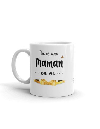 Tasse-Mug Cadeau Maman -Tu es une Maman en Or- Idée Cadeau Maman Original Anniversaire Fête de Mères Noël 