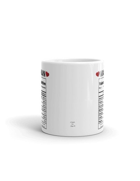 Tasse-Mug Cadeau Maman -Étiquette Valeur Nutritive Exceptionnelle- Idée Cadeau Humour Maman Original Anniversaire Fête de Mères 