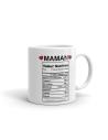 Tasse-Mug Cadeau Maman -Étiquette Valeur Nutritive Exceptionnelle- Idée Cadeau Humour Maman Original Anniversaire Fête de Mères 