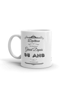 Tasse Mug Cadeau Anniversaire- Diplôme Tout Simplement Génial Depuis 35 Ans - Idée Original Personnalisé 2