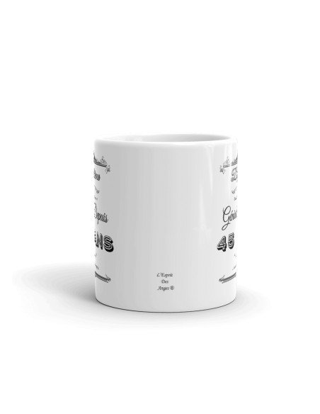 Tasse Mug Cadeau Anniversaire- Diplôme Tout Simplement Génial Depuis 45 Ans - Idée Original Personnalisé