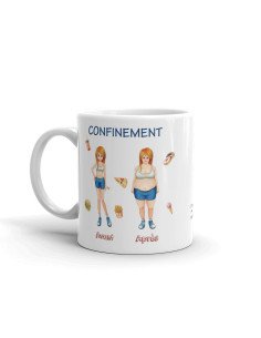 Mug Humour Cadeau Confinement - Avant Après - Idée Originale Pour Une Amie 2