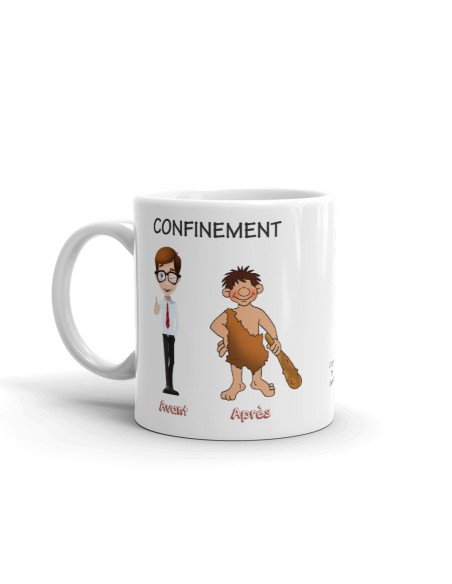 Mug Humour Cadeau Confinement - Avant Après - Idée Original Drole Rigolo Humoristique Petit Déjeuner Amusant