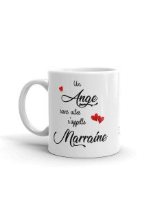 Tasse Mug Cadeau Marraine - Un Ange sans Ailes s'appelle Marraine - Idée Cadeau Original Anniversaire 2