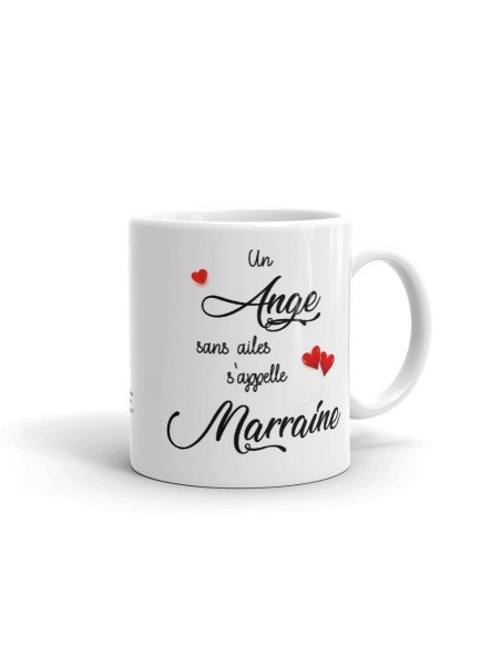 Tasse Mug Cadeau Marraine - Un Ange sans Ailes s'appelle Marraine - Idée Cadeau Original Anniversaire