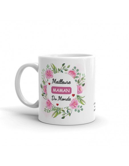 Tasse-Mug Maman -Meilleure Maman du Monde- Idée Cadeau Maman Original Anniversaire Fête de Mères Noël 