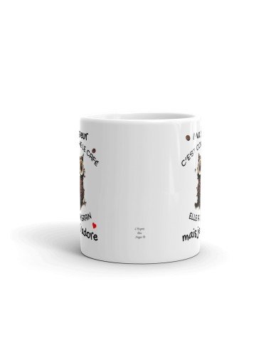 Tasse Mug Cadeau Soeur Anniversaire - Ma Soeur c'est Comme Le Café Elle a Un Grain Mais Je l'Adore - Idée Originale