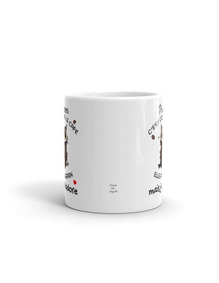 Tasse-Mug Cadeau Personnalisable Prénom Amie Anniversaire - C'est Comme le Café Je l'Adore - Idée originale Personnalisé