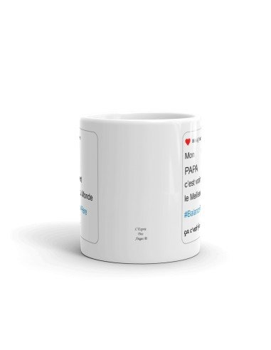 Tasse-Mug Cadeau Papa Le Meilleur Parodie Hashtag Balance Ton Père Original Fête des Pères Anniversaire Boite à Papa Humour