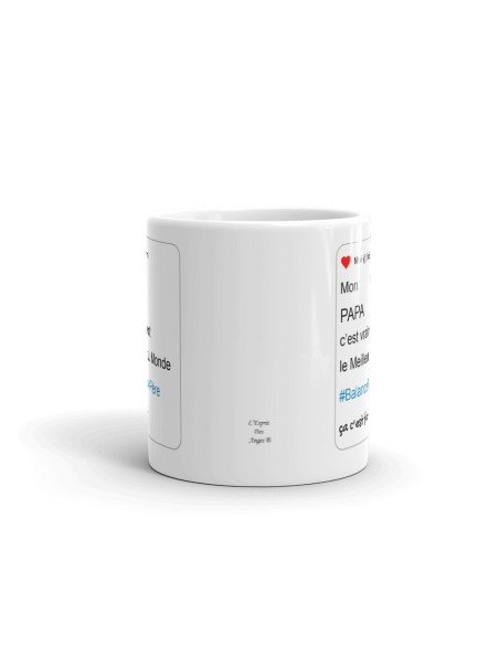 Tasse-Mug Cadeau Papa Le Meilleur Parodie Hashtag Balance Ton Père Original Fête des Pères Anniversaire Boite à Papa Humour
