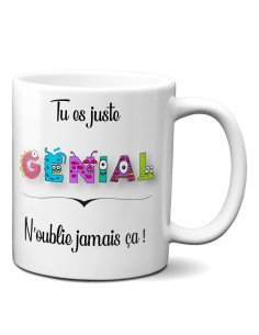 Tasse-Mug Cadeau Humour - Tu es Juste Génial - Original Drole Rigolo  Anniversaire Ami Papa Collègue