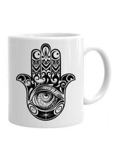Tasse Mug Cadeau Hamsa Main de Fatma Main de Myriam Symbole Protection