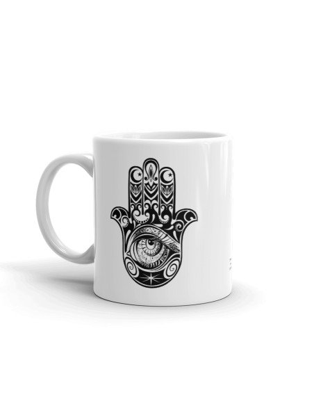 Tasse Mug Cadeau Hamsa Main de Fatma Main de Myriam Symbole Protection
