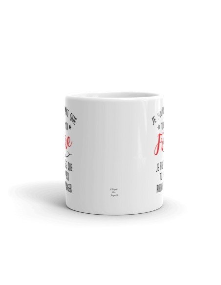 Tasse Mug Cadeau Frère Anniversaire Original - Je Souris Je Ris - 
