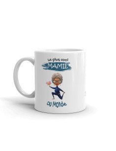 Tasse-Mug Cadeau Mamie La Plus Cool Du Monde Idée Originale Humour Personnalisé Anniversaire Fête des Grands Mères Noël  2