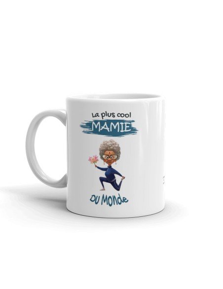 Tasse-Mug Cadeau Mamie La Plus Cool Du Monde Idée Originale Humour Personnalisé Anniversaire Fête des Grands Mères Noël 