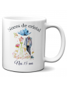 Tasse-Mug Cadeau Anniversaire 15 Ans de Mariage Noce de Cristal Original Amour Couple Romantique