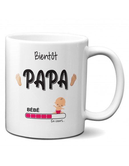 Tasse-Mug Futur Papa - Idée Cadeau Naissance Père Original Bébé Boite à Papa Humour