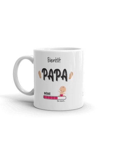 Tasse-Mug Futur Papa - Idée Cadeau Naissance Père Original Bébé Boite à Papa Humour