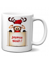 Tasse-Mug Cadeau Noël Petit Renne Joyeux Noël Humour Rigolo Amusant Original 