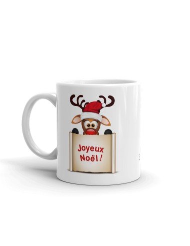 Tasse-Mug Cadeau Noël Petit Renne Joyeux Noël Humour Rigolo Amusant Original 