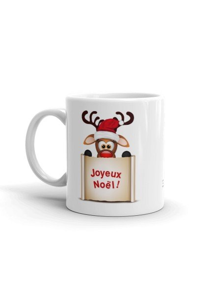 Tasse-Mug Cadeau Noël Petit Renne Joyeux Noël Humour Rigolo Amusant Original 