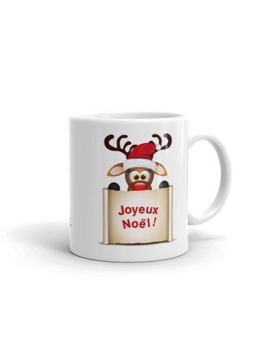 Tasse-Mug Cadeau Noël Petit Renne Joyeux Noël Humour Rigolo Amusant Original 