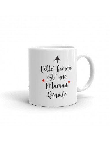 Tasse-Mug Maman - Cette Femme est une Maman Géniale - Idée Cadeau Maman Original Anniversaire Fête de Mères Noël 