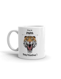 Tasse-Mug Cadeau - Mug de Papa Pas Touche Tigre- Idée Cadeau Humour Papa Original Anniversaire Fête de Pères  2