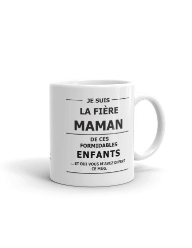Tasse-Mug Cadeau Maman -Étiquette Valeur Nutritive Exceptionnelle- Idée Cadeau Humour Maman Original Anniversaire Fête de Mères 