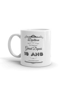Cadeau Anniversaire Homme 20 ans - Tasse Mug - Diplôme Tout Simplement Génial Depuis 18 ans - Original Personnalisé 2