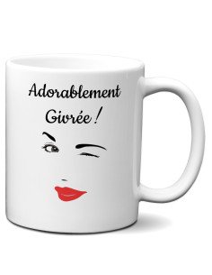 Tasse-Mug Humour - Adorablement givrée - Idée Cadeau Original Femme Maman Amie Saint Valentin Noël