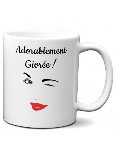 Tasse-Mug Humour - Adorablement givrée - Idée Cadeau Original Femme Maman Amie Saint Valentin Noël