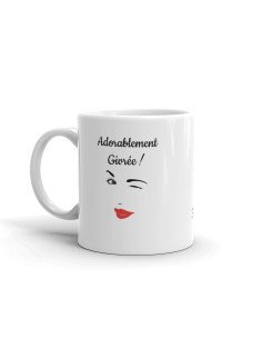 Tasse-Mug Humour - Adorablement givrée - Idée Cadeau Original Femme Maman Amie Saint Valentin Noël 2