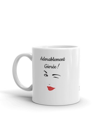 Tasse-Mug Humour - Adorablement givrée - Idée Cadeau Original Femme Maman Amie Saint Valentin Noël