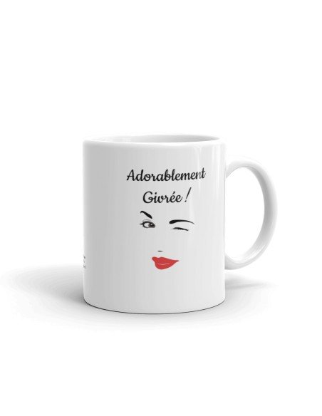Tasse-Mug Humour - Adorablement givrée - Idée Cadeau Original Femme Maman Amie Saint Valentin Noël