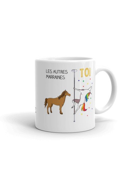 Tasse Mug Meilleure Marraine Licorne Idée Cadeau Original Baptême Anniversaire