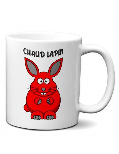 Tasse-Mug Humour Chaud Lapin Idée Cadeau Homme Amusant Rigolo Original