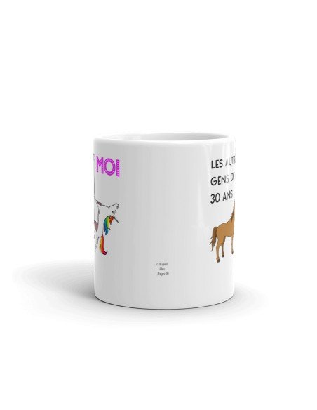 Cadeau Anniversaire 30 ans - Tasse Mug - Les Autres Gens Moi Licorne - Original Personnalisé