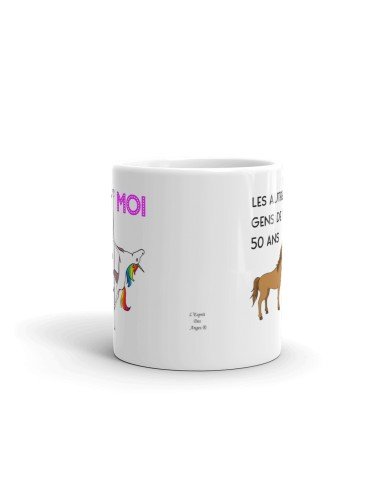 Cadeau Anniversaire 50 ans - Tasse Mug - Les Autres Gens Moi Licorne - Original Personnalisé