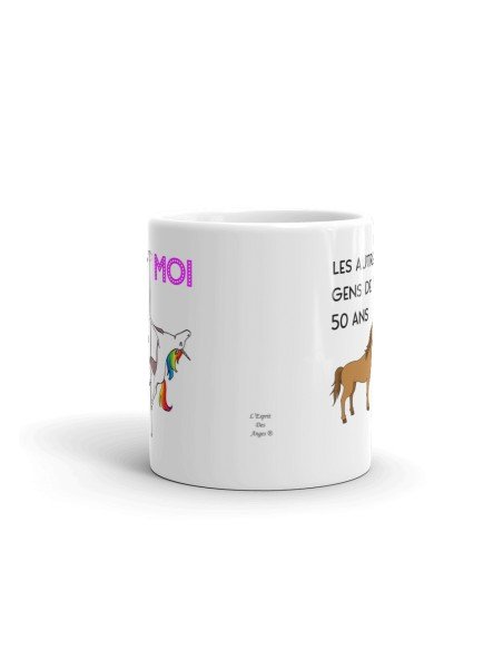 Cadeau Anniversaire 50 ans - Tasse Mug - Les Autres Gens Moi Licorne - Original Personnalisé